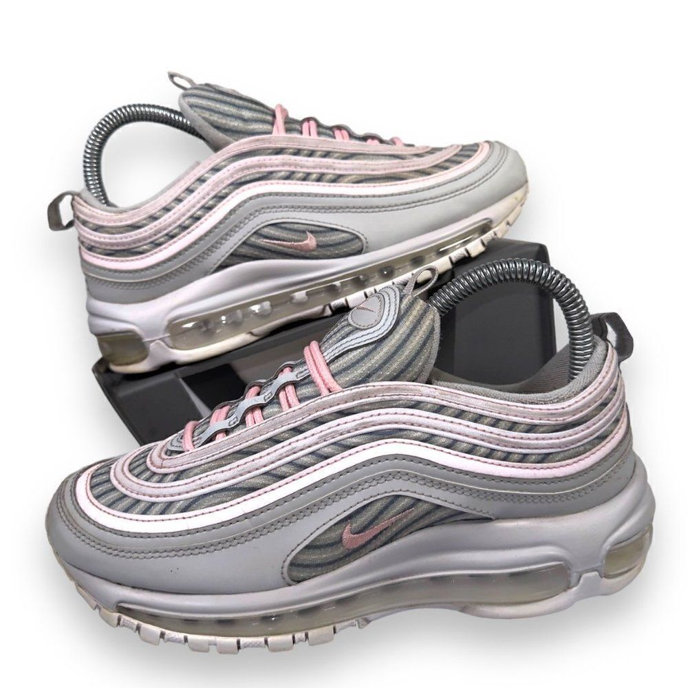 Nike by You‎ Air Max 97 Sneakers Grey / White / Pink DJ3180-991 Women's 7
